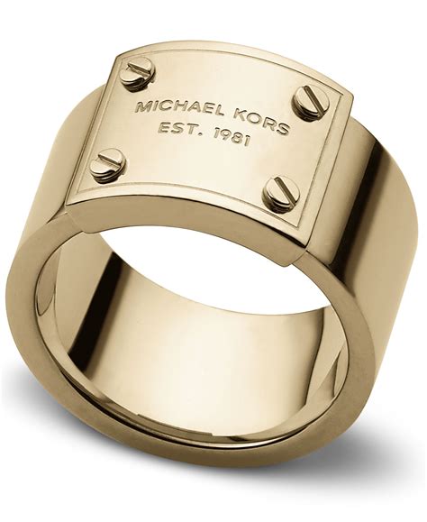 michael kors logo ring|Michael Kors men's ring.